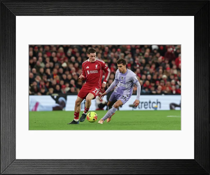 Framed Print : Liverpool v Brighton and Hove Albion Premier League 13DEC25
