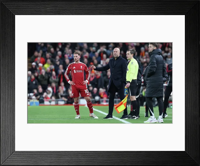 Framed Print : Liverpool v Brighton and Hove Albion Premier League 13DEC25 Framed Print : Liverpool v Brighton and Hove Albion Premier League 13DEC25