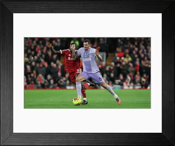 Framed Print : Liverpool v Brighton and Hove Albion Premier League 13DEC25