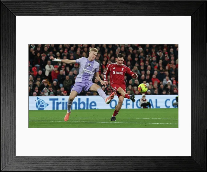 Framed Print : Liverpool v Brighton and Hove Albion Premier League 13DEC25
