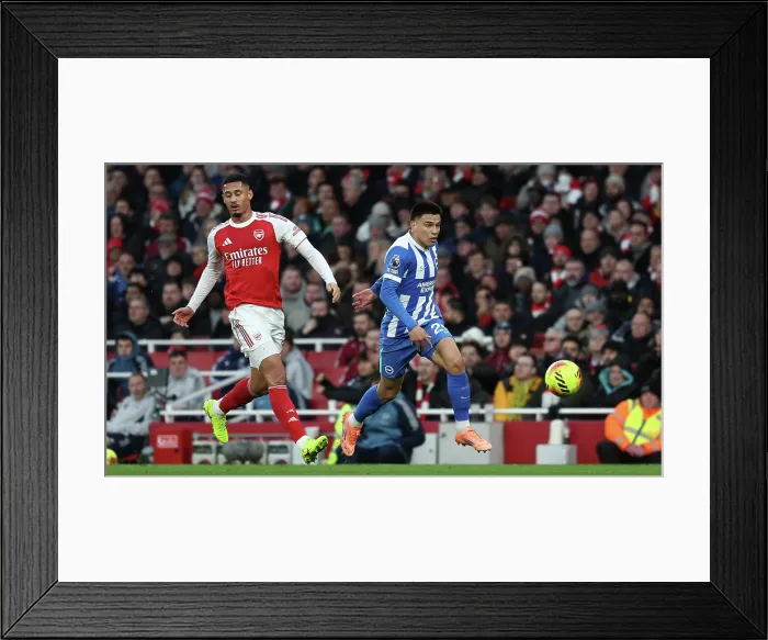 Framed Print : Arsenal v Brighton and Hove Albion Premier League 27DEC25 Framed Print : Arsenal v Brighton and Hove Albion Premier League 27DEC25