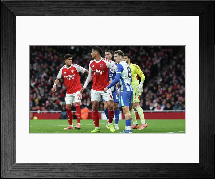 Framed Print : Arsenal v Brighton and Hove Albion Premier League 27DEC25 Framed Print : Arsenal v Brighton and Hove Albion Premier League 27DEC25