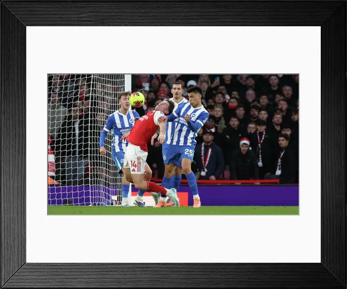 Framed Print : Arsenal v Brighton and Hove Albion Premier League 27DEC25 Framed Print : Arsenal v Brighton and Hove Albion Premier League 27DEC25