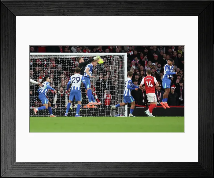 Framed Print : Arsenal v Brighton and Hove Albion Premier League 27DEC25 Framed Print : Arsenal v Brighton and Hove Albion Premier League 27DEC25