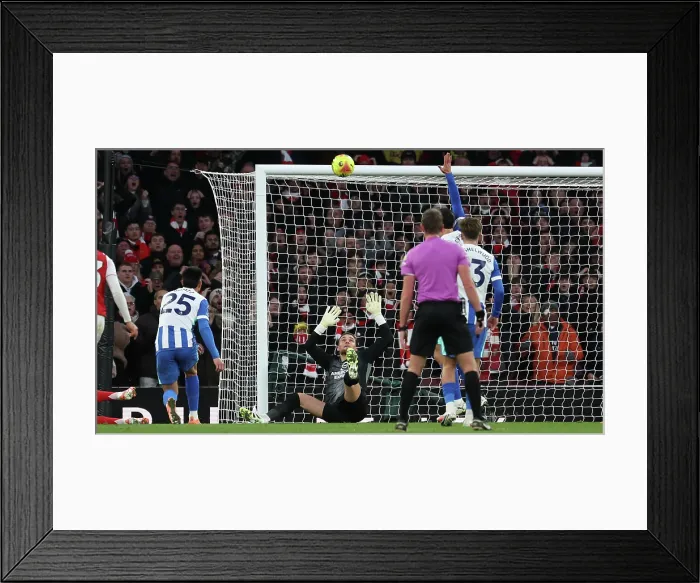 Framed Print : Arsenal v Brighton and Hove Albion Premier League 27DEC25 Framed Print : Arsenal v Brighton and Hove Albion Premier League 27DEC25