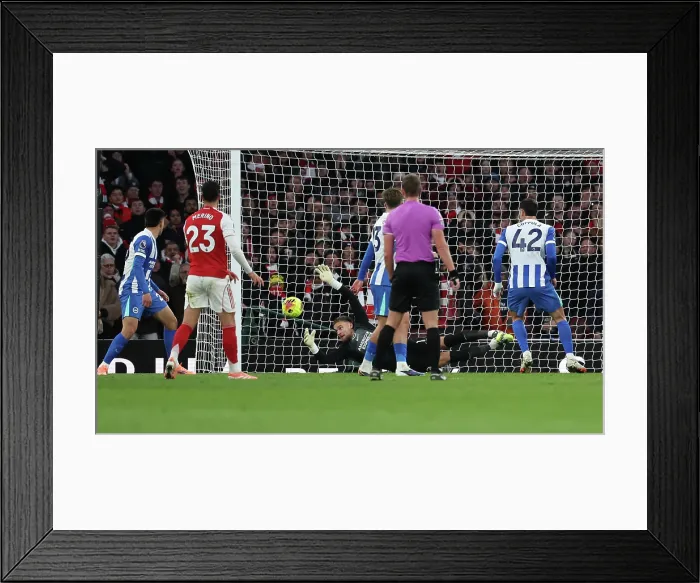 Framed Print : Arsenal v Brighton and Hove Albion Premier League 27DEC25 Framed Print : Arsenal v Brighton and Hove Albion Premier League 27DEC25