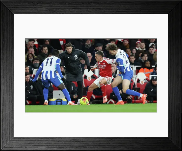 Framed Print : Arsenal v Brighton and Hove Albion Premier League 27DEC25 Framed Print : Arsenal v Brighton and Hove Albion Premier League 27DEC25