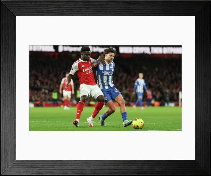 Framed Print : Arsenal v Brighton and Hove Albion Premier League 27DEC25 Framed Print : Arsenal v Brighton and Hove Albion Premier League 27DEC25