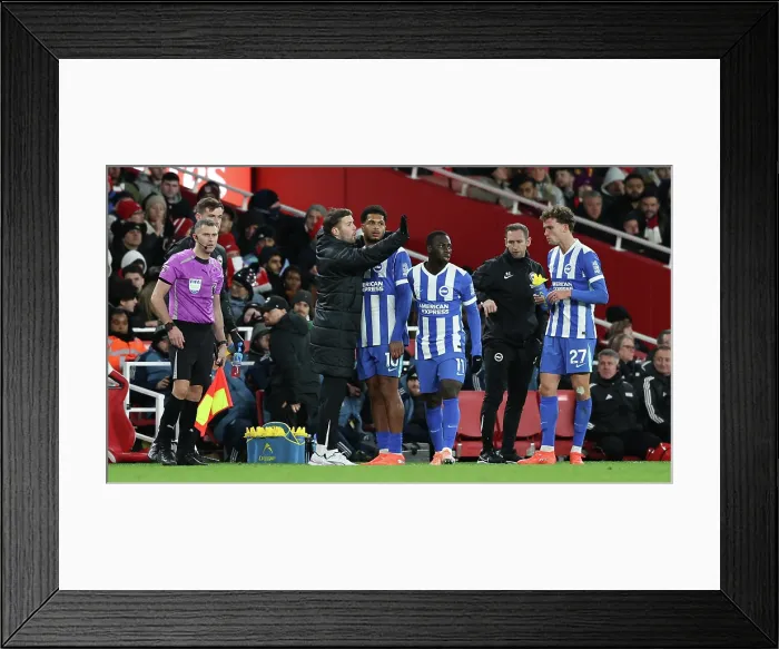 Framed Print : Arsenal v Brighton and Hove Albion Premier League 27DEC25