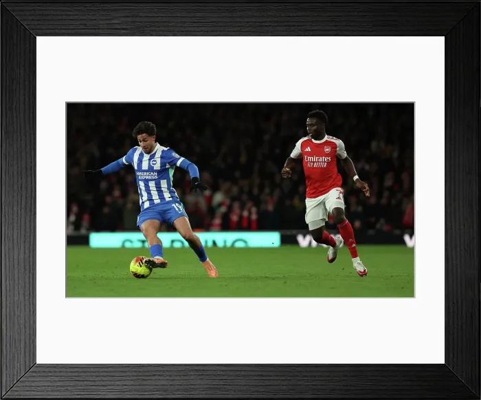 Framed Print : Arsenal v Brighton and Hove Albion Premier League 27DEC25 Framed Print : Arsenal v Brighton and Hove Albion Premier League 27DEC25