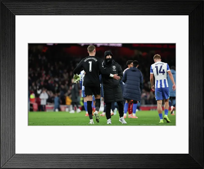 Framed Print : Arsenal v Brighton and Hove Albion Premier League 27DEC25 Framed Print : Arsenal v Brighton and Hove Albion Premier League 27DEC25
