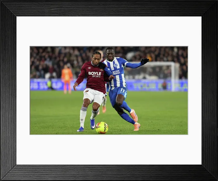 Framed Print : West Ham United v Brighton and Hove Albion Premier League 30DEC25 Framed Print : West Ham United v Brighton and Hove Albion Premier League 30DEC25
