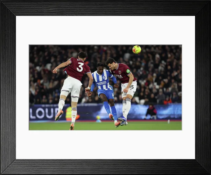 Framed Print : West Ham United v Brighton and Hove Albion Premier League 30DEC25 Framed Print : West Ham United v Brighton and Hove Albion Premier League 30DEC25