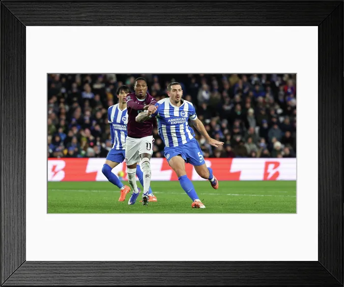 Framed Print : Brighton and Hove Albion v Burnley Premier League 03JAN26 Framed Print : Brighton and Hove Albion v Burnley Premier League 03JAN26