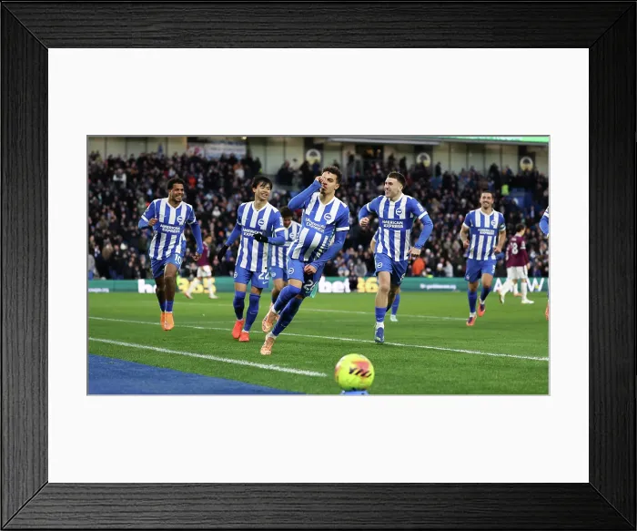 Framed Print : Brighton and Hove Albion v Burnley Premier League 03JAN26 Framed Print : Brighton and Hove Albion v Burnley Premier League 03JAN26