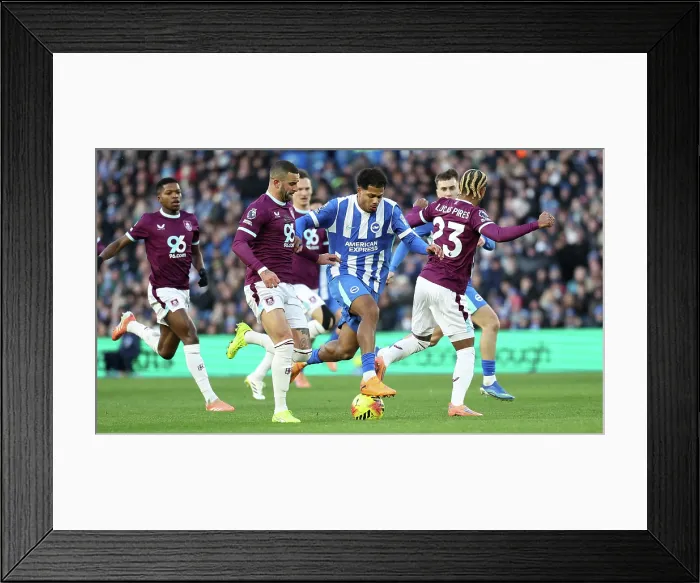 Framed Print : Brighton and Hove Albion v Burnley Premier League 03JAN26