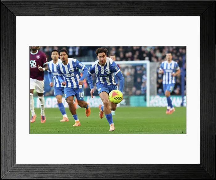 Framed Print : Brighton and Hove Albion v Burnley Premier League 03JAN26 Framed Print : Brighton and Hove Albion v Burnley Premier League 03JAN26