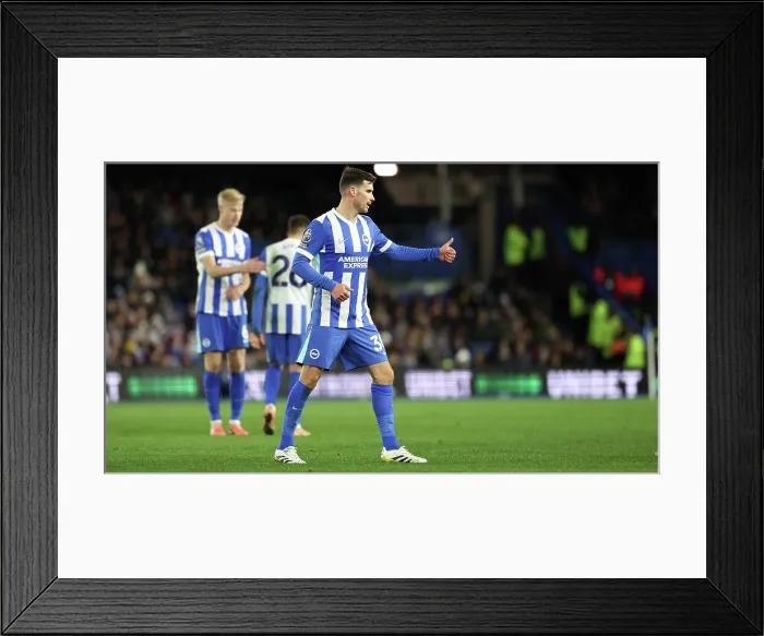 Framed Print : Brighton and Hove Albion v Burnley Premier League 03JAN26
