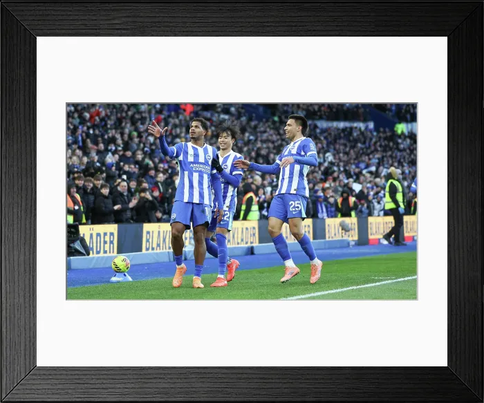 Framed Print : Brighton and Hove Albion v Burnley Premier League 03JAN26
