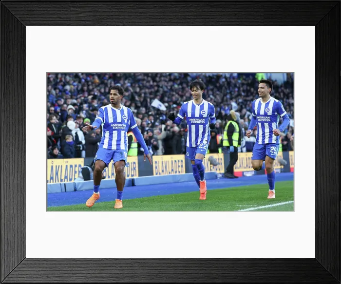 Framed Print : Brighton and Hove Albion v Burnley Premier League 03JAN26