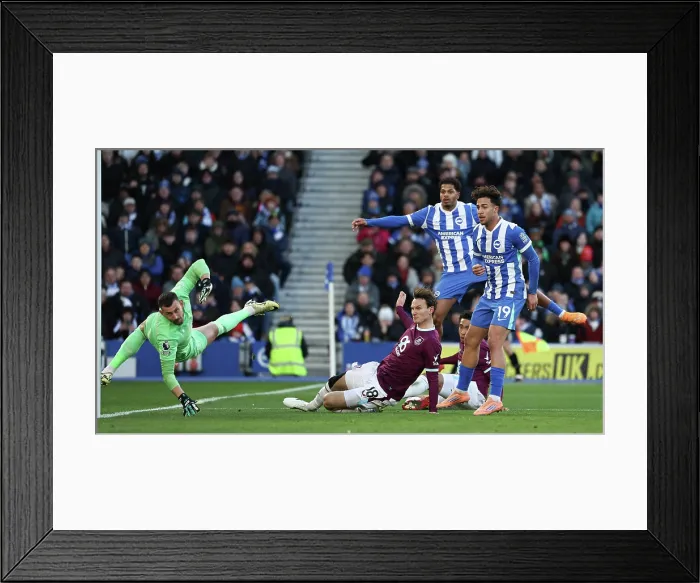 Framed Print : Brighton and Hove Albion v Burnley Premier League 03JAN26
