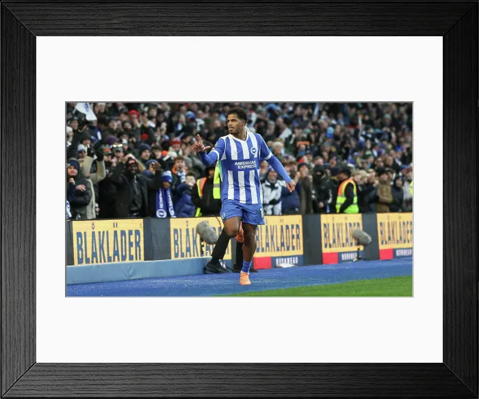 Framed Print : Brighton and Hove Albion v Burnley Premier League 03JAN26 Framed Print : Brighton and Hove Albion v Burnley Premier League 03JAN26