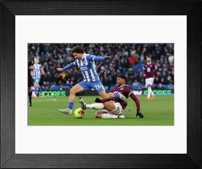 Framed Print : Brighton and Hove Albion v Burnley Premier League 03JAN26 Framed Print : Brighton and Hove Albion v Burnley Premier League 03JAN26