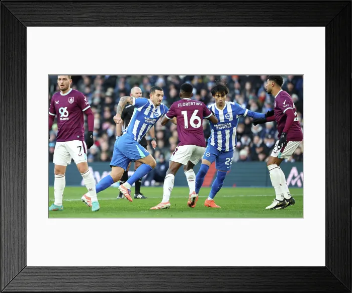 Framed Print : Brighton and Hove Albion v Burnley Premier League 03JAN26