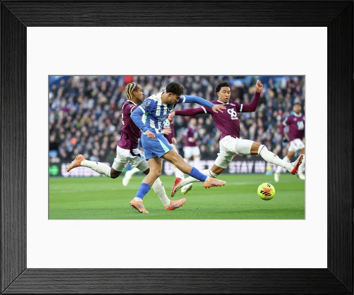Framed Print : Brighton and Hove Albion v Burnley Premier League 03JAN26