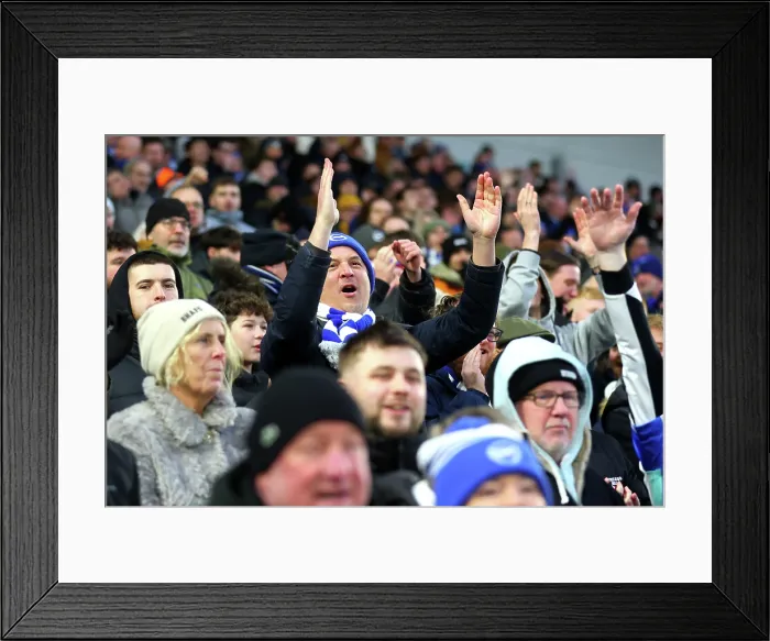 Framed Print : Brighton and Hove Albion v Burnley Premier League 03JAN26