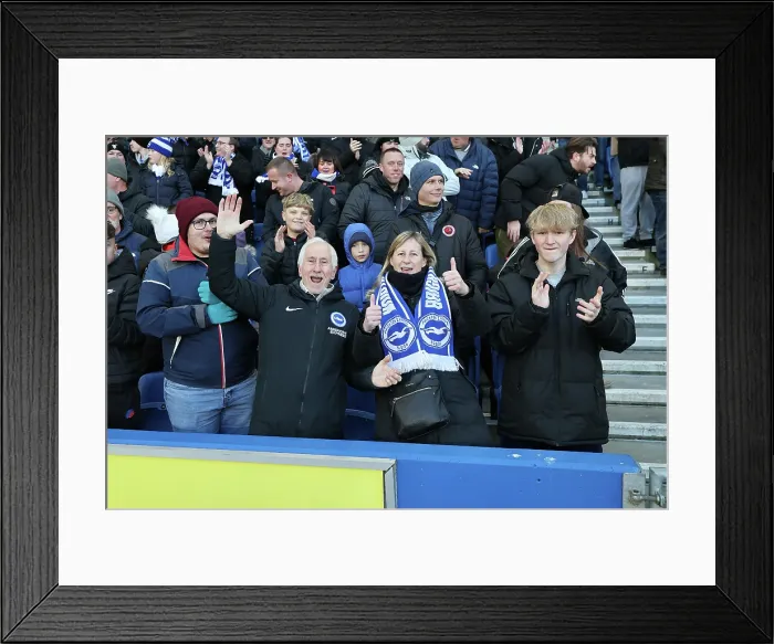 Framed Print : Brighton and Hove Albion v Burnley Premier League 03JAN26