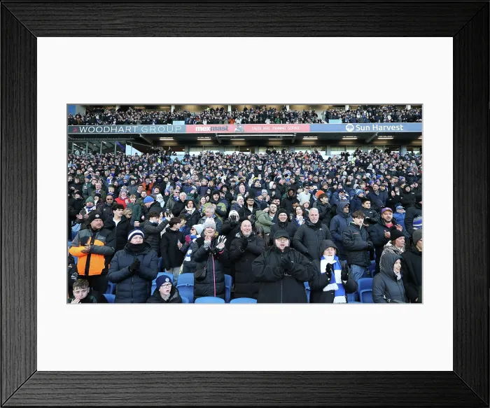 Framed Print : Brighton and Hove Albion v Burnley Premier League 03JAN26 Framed Print : Brighton and Hove Albion v Burnley Premier League 03JAN26