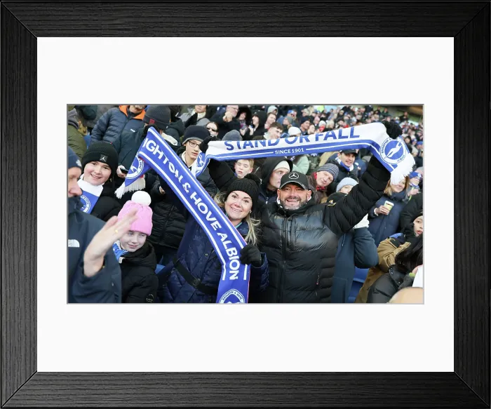Framed Print : Brighton and Hove Albion v Burnley Premier League 03JAN26 Framed Print : Brighton and Hove Albion v Burnley Premier League 03JAN26