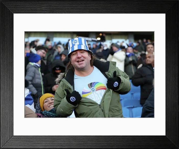 Framed Print : Brighton and Hove Albion v Burnley Premier League 03JAN26
