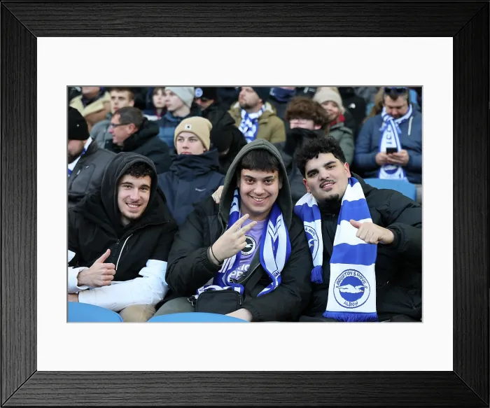 Framed Print : Brighton and Hove Albion v Burnley Premier League 03JAN26