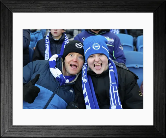 Framed Print : Brighton and Hove Albion v Burnley Premier League 03JAN26