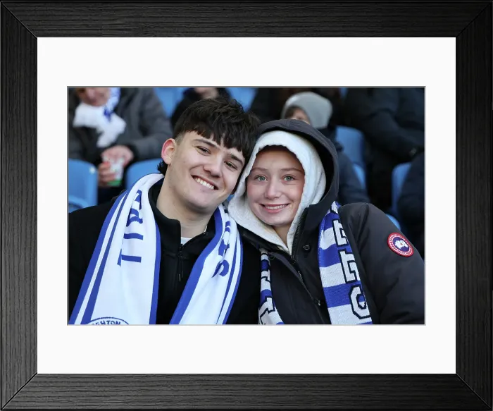 Framed Print : Brighton and Hove Albion v Burnley Premier League 03JAN26