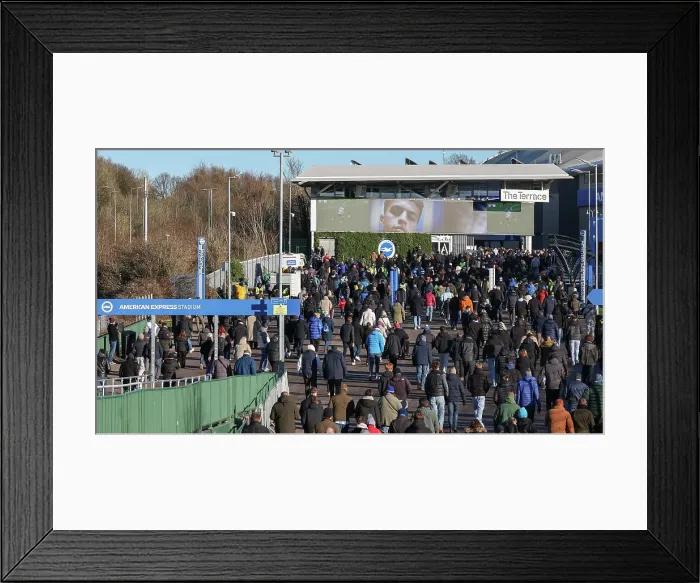 Framed Print : Brighton and Hove Albion v Burnley Premier League 03JAN26 Framed Print : Brighton and Hove Albion v Burnley Premier League 03JAN26