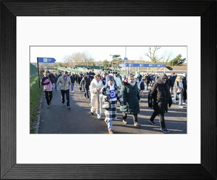 Framed Print : Brighton and Hove Albion v Burnley Premier League 03JAN26