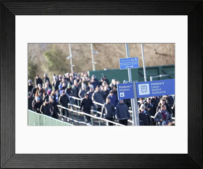 Framed Print : Brighton and Hove Albion v Burnley Premier League 03JAN26