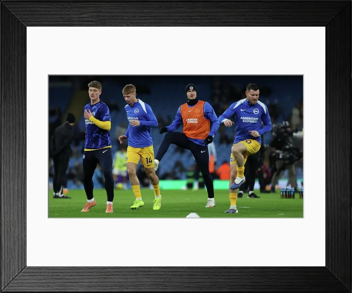 Framed Print : Manchester City v Brighton and Hove Albion Premier League 04JAN26 Framed Print : Manchester City v Brighton and Hove Albion Premier League 04JAN26