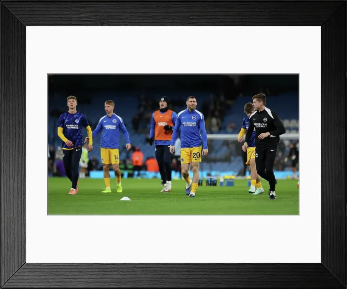 Framed Print : Manchester City v Brighton and Hove Albion Premier League 04JAN26 Framed Print : Manchester City v Brighton and Hove Albion Premier League 04JAN26