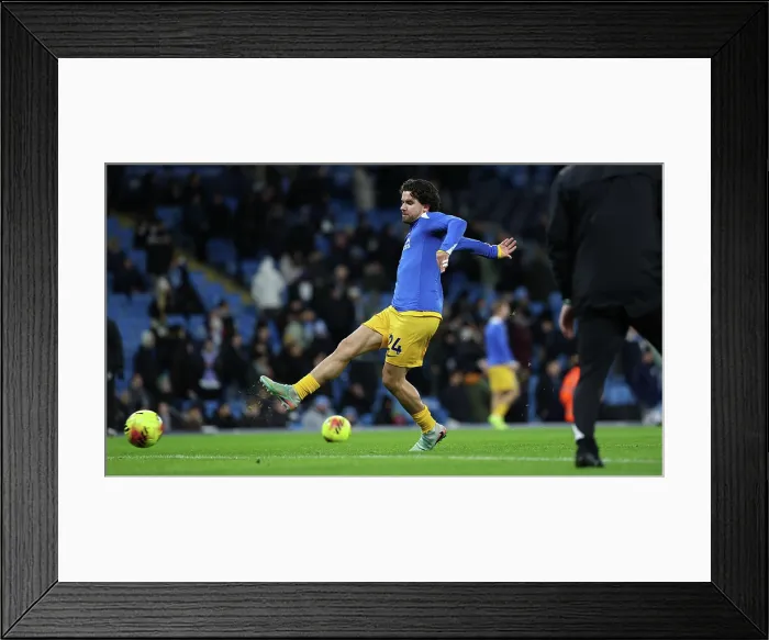 Framed Print : Manchester City v Brighton and Hove Albion Premier League 04JAN26 Framed Print : Manchester City v Brighton and Hove Albion Premier League 04JAN26
