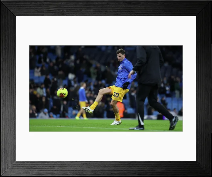 Framed Print : Manchester City v Brighton and Hove Albion Premier League 04JAN26 Framed Print : Manchester City v Brighton and Hove Albion Premier League 04JAN26