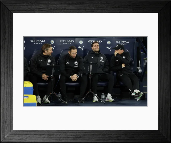 Framed Print : Manchester City v Brighton and Hove Albion Premier League 04JAN26 Framed Print : Manchester City v Brighton and Hove Albion Premier League 04JAN26