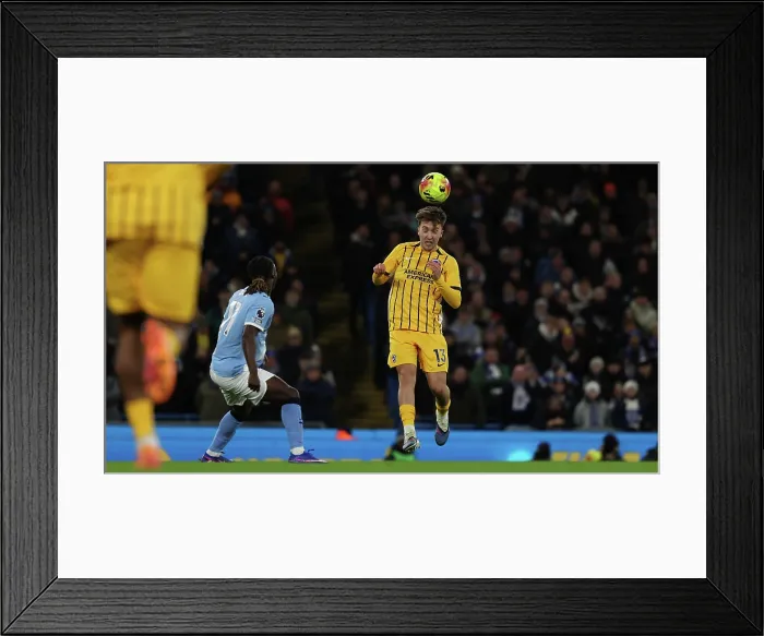 Framed Print : Manchester City v Brighton and Hove Albion Premier League 04JAN26 Framed Print : Manchester City v Brighton and Hove Albion Premier League 04JAN26