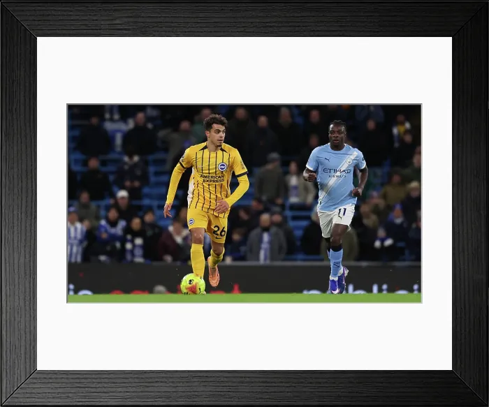 Framed Print : Manchester City v Brighton and Hove Albion Premier League 04JAN26 Framed Print : Manchester City v Brighton and Hove Albion Premier League 04JAN26