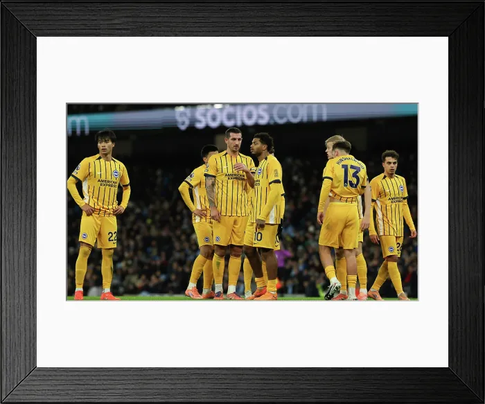 Framed Print : Manchester City v Brighton and Hove Albion Premier League 04JAN26 Framed Print : Manchester City v Brighton and Hove Albion Premier League 04JAN26