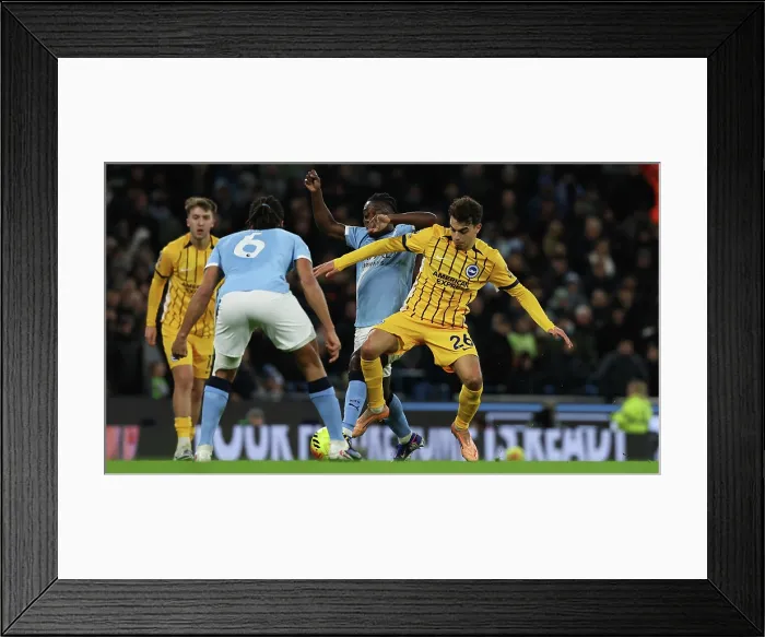 Framed Print : Manchester City v Brighton and Hove Albion Premier League 04JAN26 Framed Print : Manchester City v Brighton and Hove Albion Premier League 04JAN26