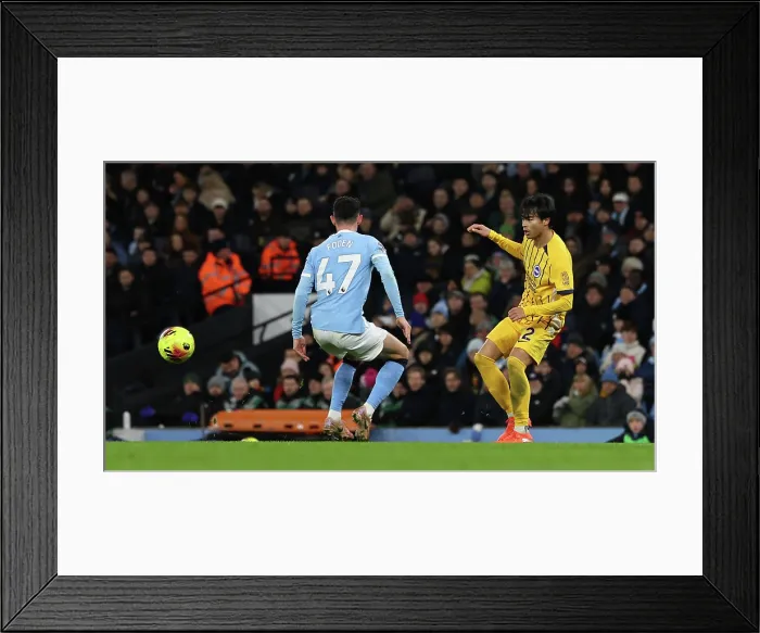 Framed Print : Manchester City v Brighton and Hove Albion Premier League 04JAN26 Framed Print : Manchester City v Brighton and Hove Albion Premier League 04JAN26